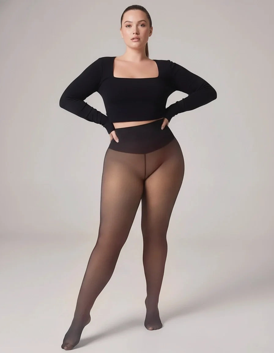 ThermaSculpt Fleece-Lined Tights